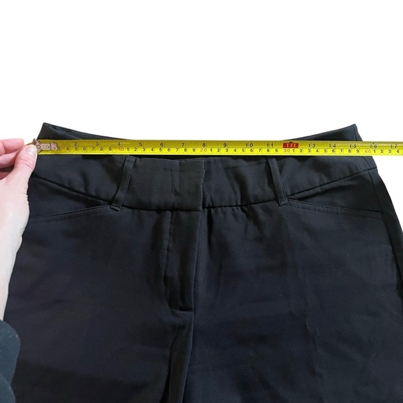 Cleo Women’s Black Stretch Dress Pants Size 6 Mid Rise Slim Tapered Workwear - Picture 9 of 10